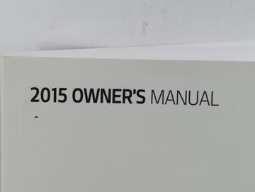 2015 Kia Forte Owners Manual Book Guide P/N:FA7O-ES53G OEM Used Auto Parts