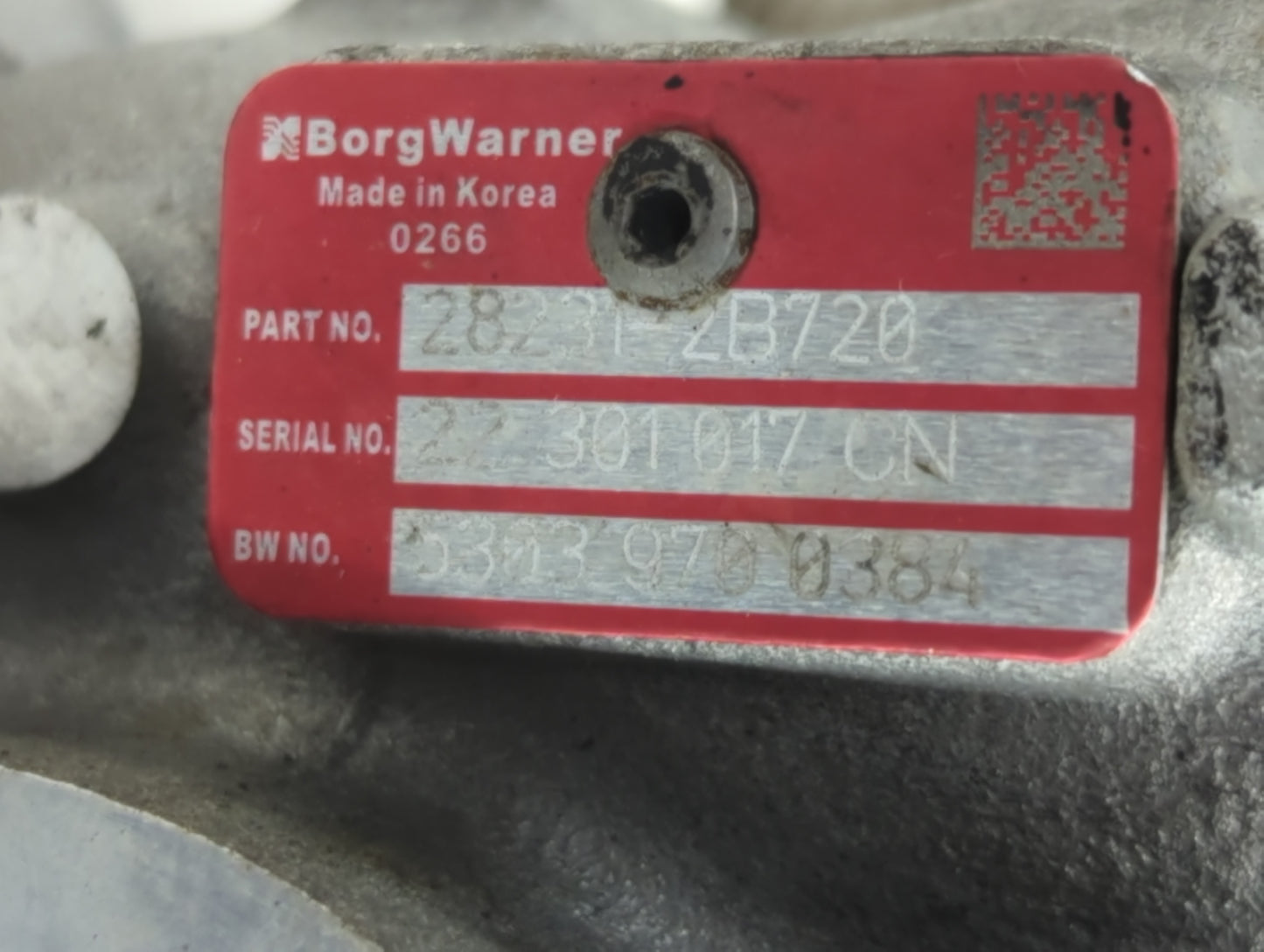 2014-2016 Kia Forte Turbocharger Turbo Charger Super Charger Supercharger - Oemusedautoparts1.com