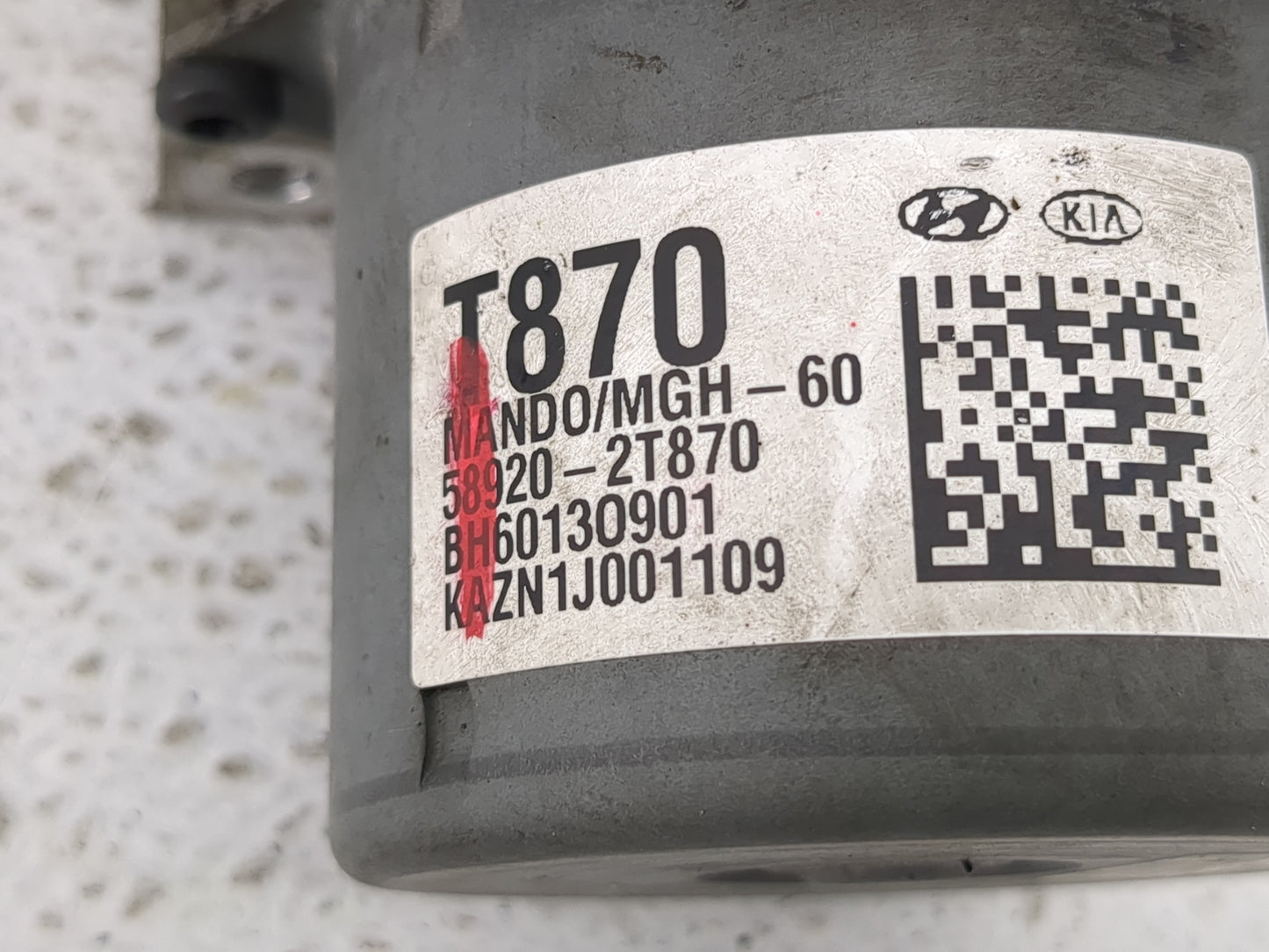 2014-2015 Kia Optima ABS Pump Control Module Replacement P/N:58920-2T870 01115380ACC, BE6003O902 Fits Fits 2014 2015 OEM Use