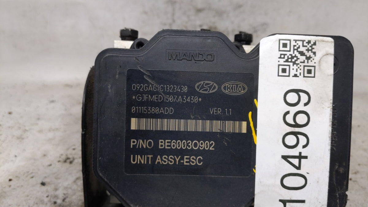 2014-2015 Kia Optima Anti-Lock Brake ABS Pump Module Actuator OEM P/N:BE6003O902 58920-2T870 Fits Fits 2014 2015 OEM Used Au