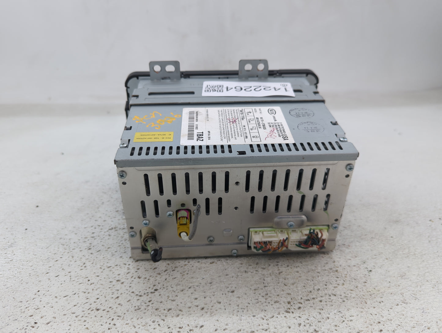 2014-2016 Kia Optima Radio AM FM Cd Player Receiver Replacement P/N:96170-2TBA0CA Fits Fits 2014 2015 2016 OEM Used Auto Par