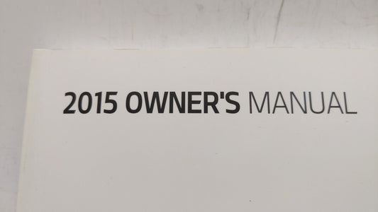 2015 Kia Optima Owners Manual Book Guide OEM Used Auto Parts