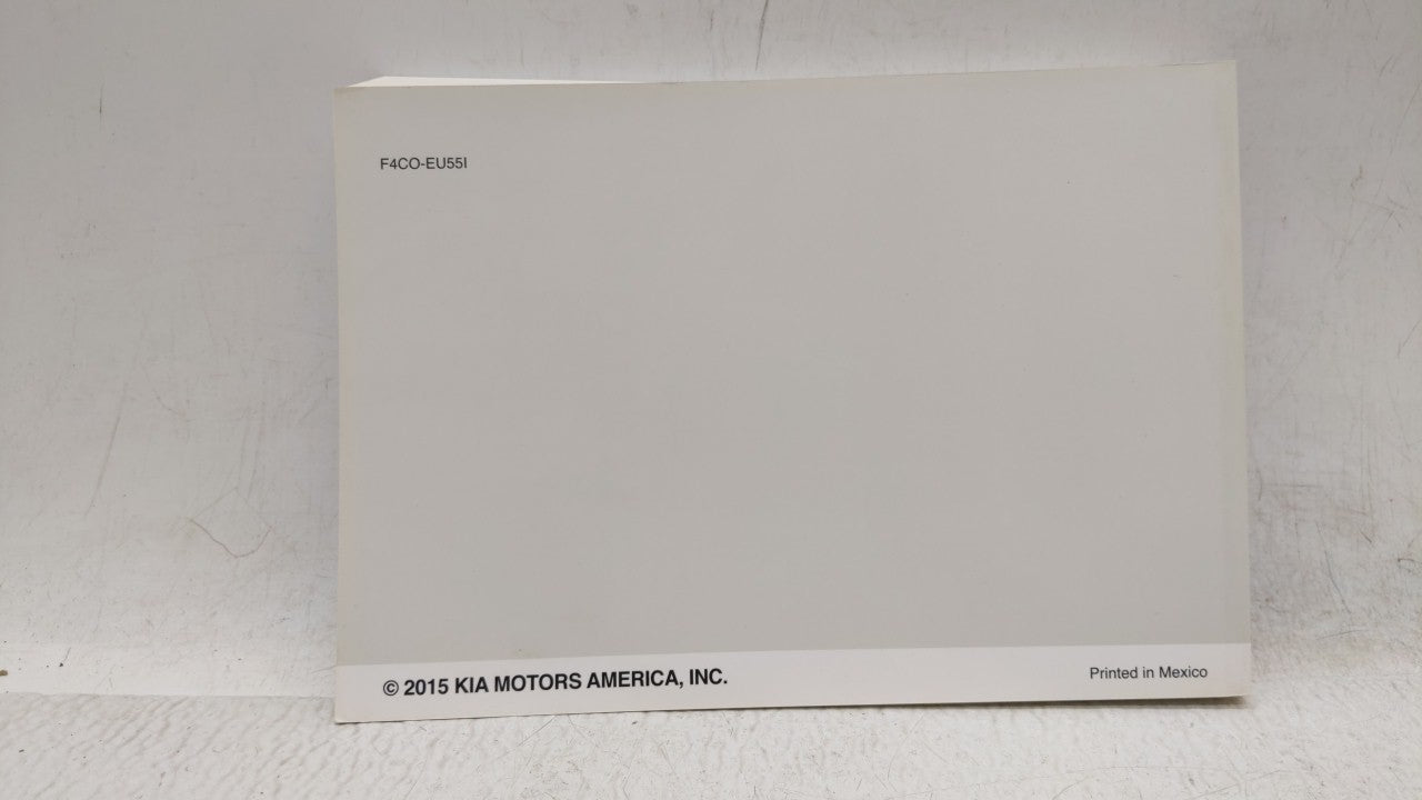 2015 Kia Optima Owners Manual Book Guide OEM Used Auto Parts - Oemusedautoparts1.com