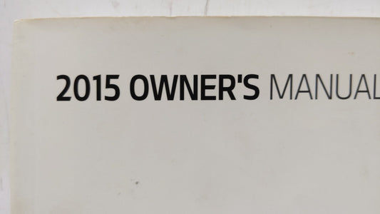 2015 Kia Optima Owners Manual Book Guide OEM Used Auto Parts