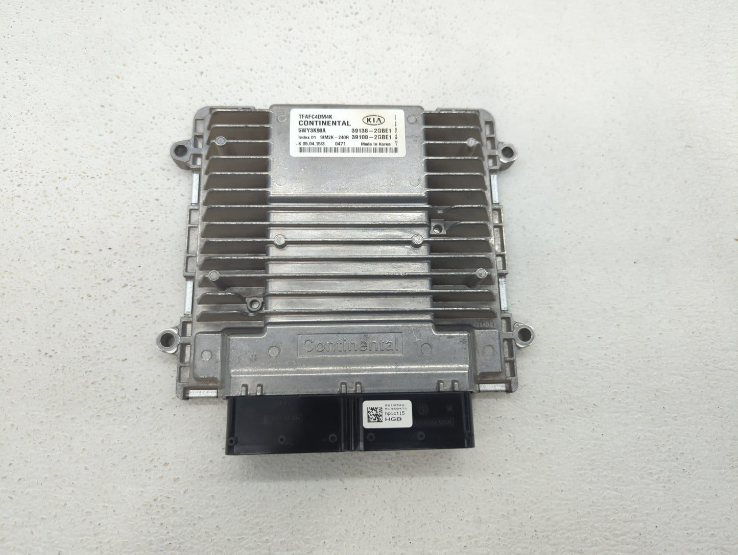 2014-2015 Kia Optima PCM Engine Control Computer ECU ECM PCU OEM P/N:39108-2GBE1 39138-2GBE1, 391082GBE1 Fits Fits 2014 2015