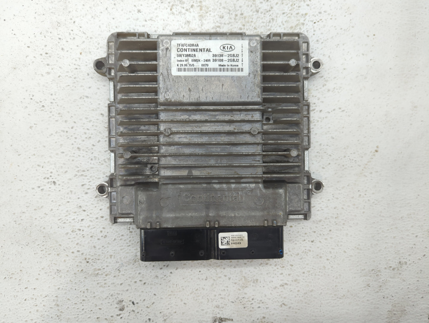 2015 Kia Optima PCM Engine Control Computer ECU ECM PCU OEM P/N:39108-2GBJ2 39138-2GBJ2 Fits OEM Used Auto Parts - Oemusedau