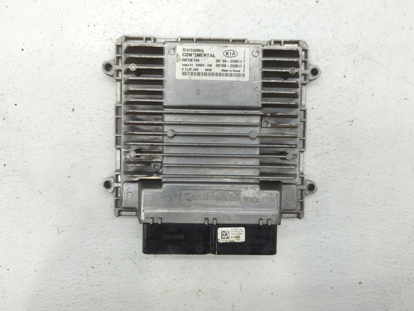 2015 Kia Optima PCM Engine Control Computer ECU ECM PCU OEM P/N:39108-2GBH1 39138-2GBH1, 39138-2GBH2, 39108-2GBH2 Fits OEM U