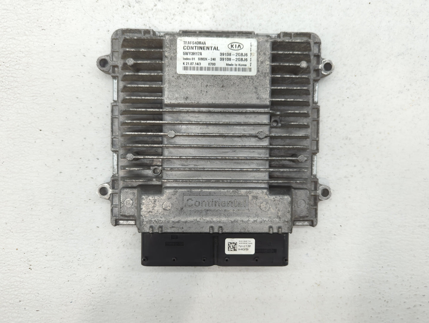 2015 Kia Optima PCM Engine Control Computer ECU ECM PCU OEM P/N:39138-2GBJ6 39108-2GBJ6 Fits OEM Used Auto Parts - Oemusedau