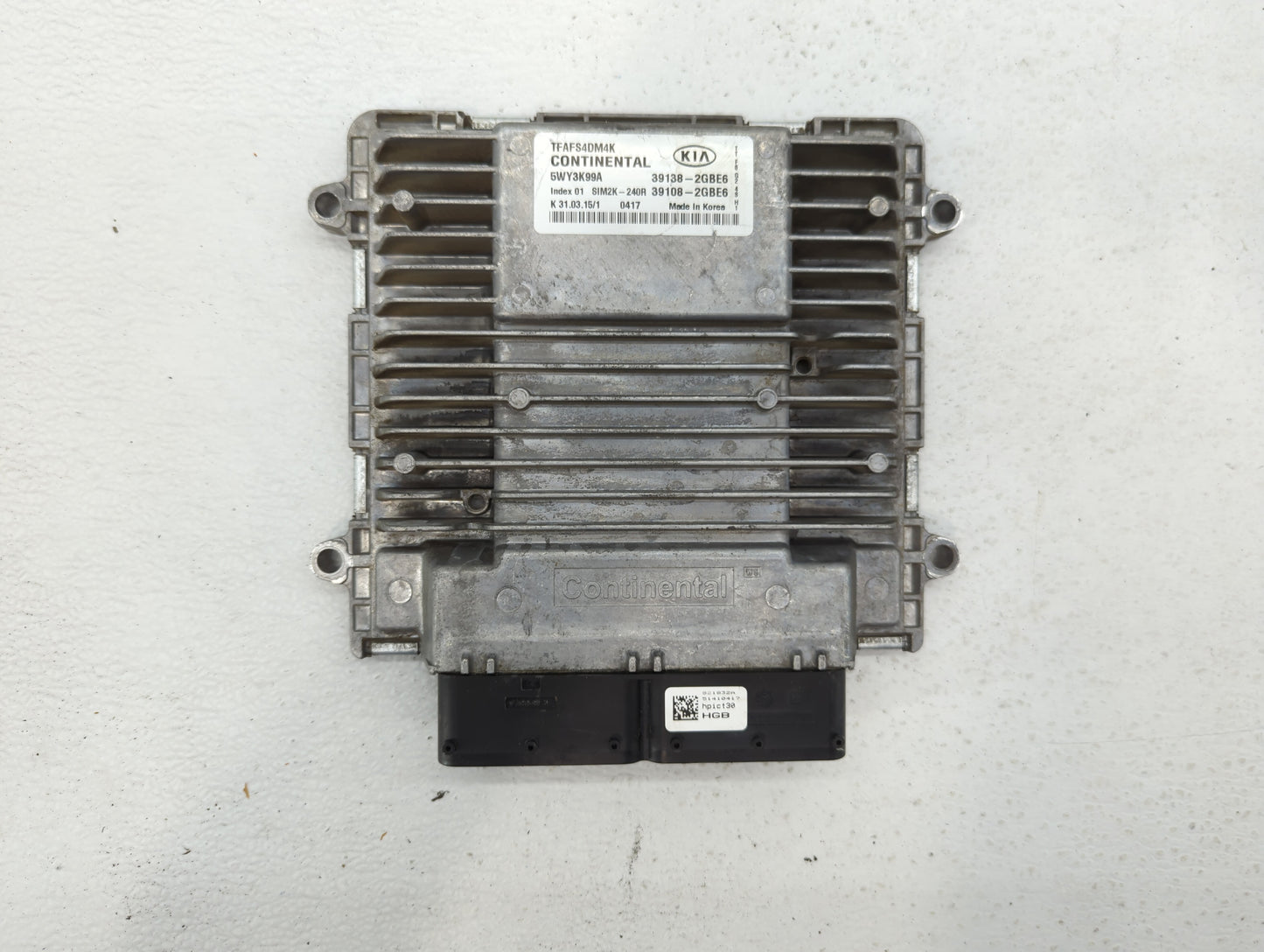 2014-2015 Kia Optima PCM Engine Control Computer ECU ECM PCU OEM P/N:39108-2GBE6 39138-2GBE6, 39108-2GBJ6 Fits Fits 2014 201
