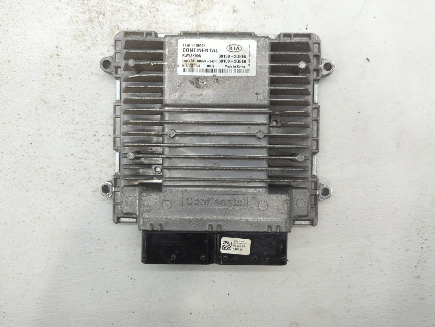 2014-2015 Kia Optima PCM Engine Control Computer ECU ECM PCU OEM P/N:39138-2GBE6 Fits Fits 2014 2015 OEM Used Auto Parts - O