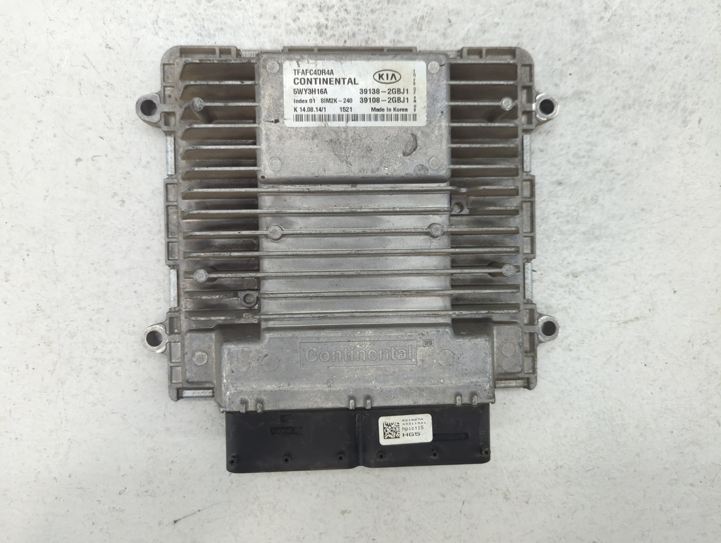 2015 Kia Optima PCM Engine Control Computer ECU ECM PCU OEM P/N:39138-2GBJ2 39138-2GBE1, 39108-2GBE1, 39108-2GBH2 Fits OEM U