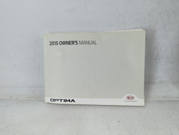 2015 Kia Optima Owners Manual Book Guide P/N:F2T0-EU4DF OEM Used Auto Parts