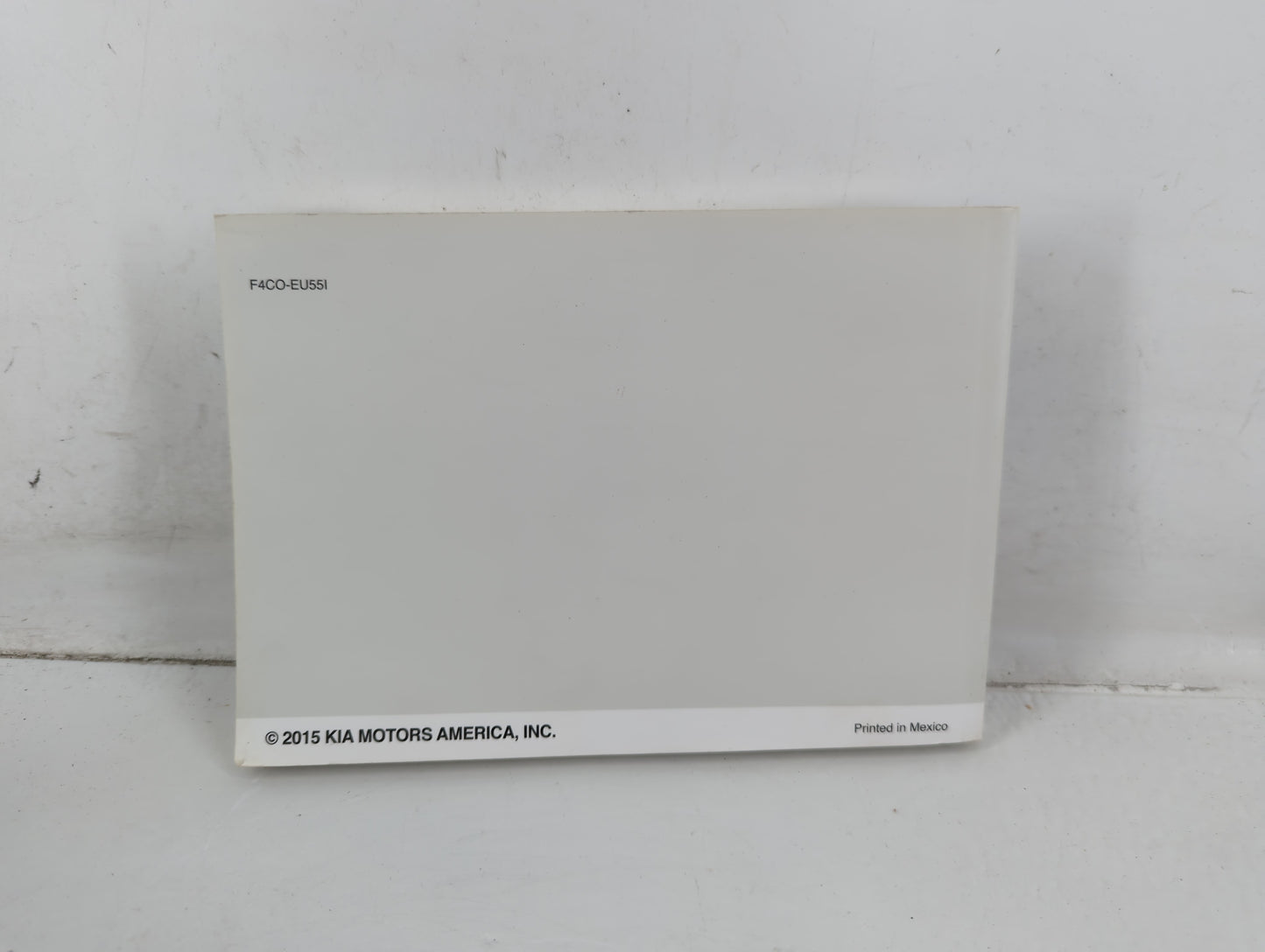 2015 Kia Optima Owners Manual Book Guide P/N:F4CO-EU55I OEM Used Auto Parts - Oemusedautoparts1.com