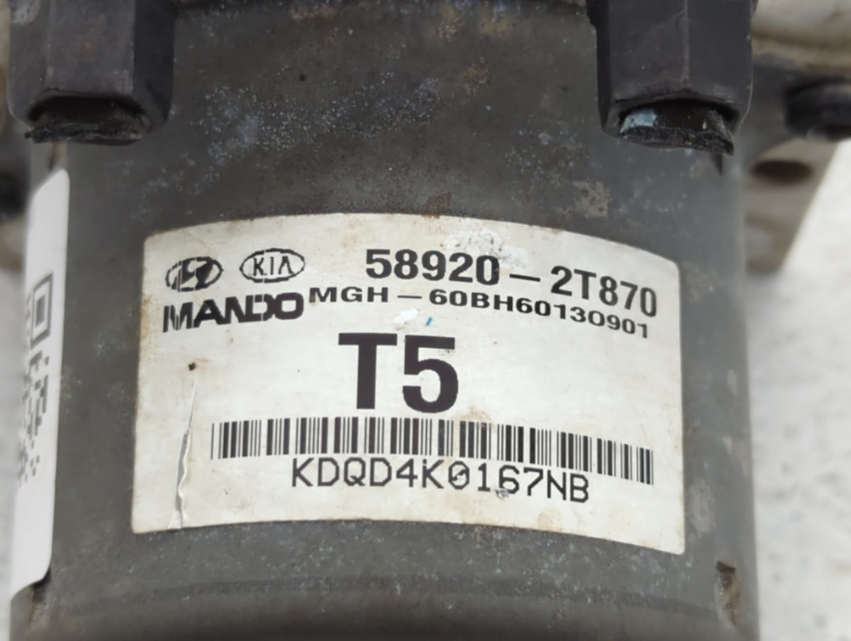 2014-2015 Kia Optima Anti-Lock Brake ABS Pump Module Actuator OEM P/N:58920-2T870 Fits Fits 2014 2015 OEM Used Auto Parts -