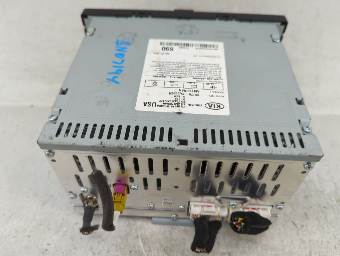 2012-2015 Kia Rio Radio AM FM Cd Player Receiver Replacement P/N:96170-1W900CA Fits Fits 2012 2013 2014 2015 OEM Used Auto P