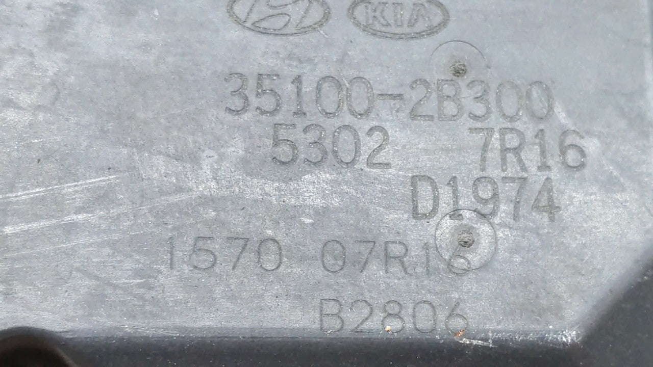2012-2019 Kia Rio Throttle Body P/N:5302-1S02 35100-2B300 Fits Fits 2012 2013 2014 2015 2016 2017 2018 2019 OEM Used Auto Pa