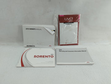 2015 Kia Sorento Owners Manual Book Guide P/N:A2PO-EU49I OEM Used Auto Parts