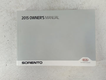 2015 Kia Sorento Owners Manual Book Guide OEM Used Auto Parts