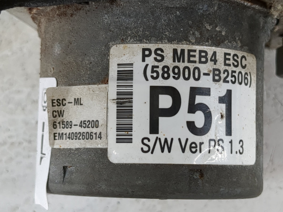 2014-2015 Kia Soul Anti-Lock Brake ABS Pump Module Actuator OEM P/N:58920-B2506 Fits Fits 2014 2015 OEM Used Auto Parts - Oe