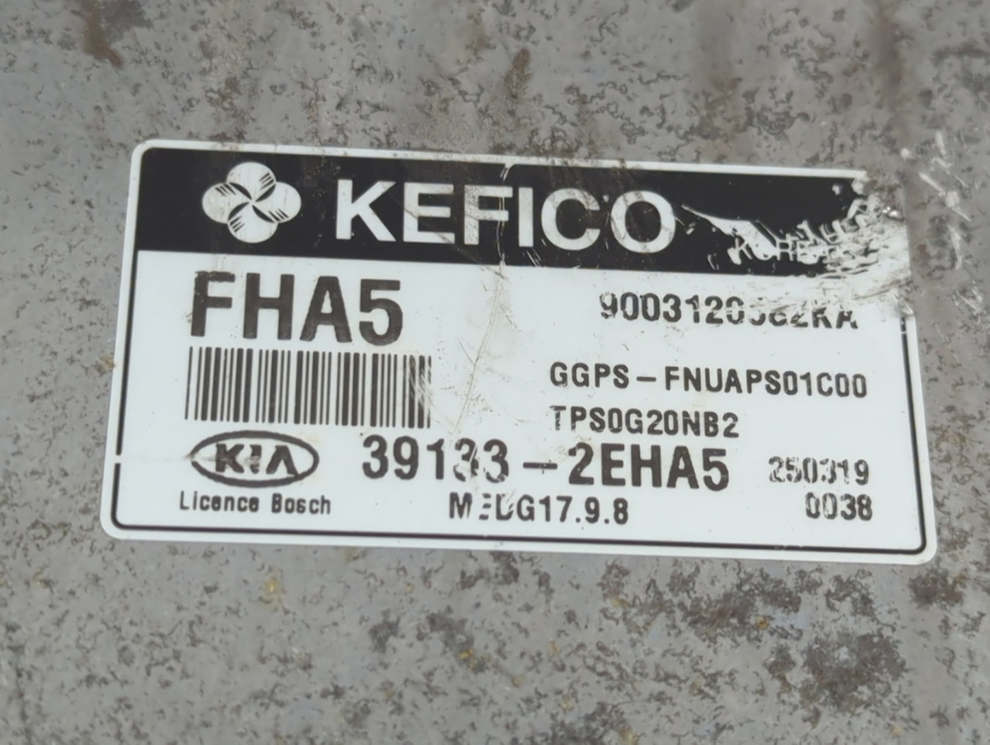 2015 Kia Soul PCM Engine Control Computer ECU ECM PCU OEM P/N:39133-2EHA5 Fits OEM Used Auto Parts - Oemusedautoparts1.com