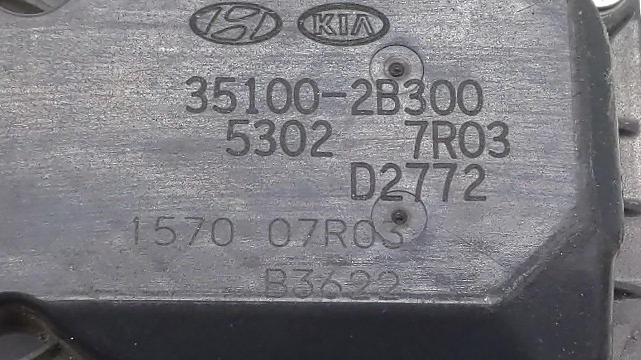 2012-2019 Kia Soul Throttle Body P/N:5302-1S02 35100-2B300 Fits Fits 2012 2013 2014 2015 2016 2017 2018 2019 OEM Used Auto P