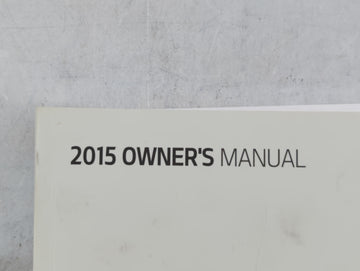 2015 Kia Soul Owners Manual Book Guide P/N:FB20-EU4NG OEM Used Auto Parts