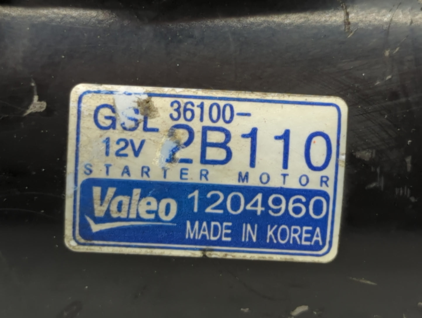 2014-2019 Kia Soul Car Starter Motor Solenoid OEM P/N:1204960 36100-2B110 Fits Fits 2014 2015 2016 2017 2018 2019 OEM Used A