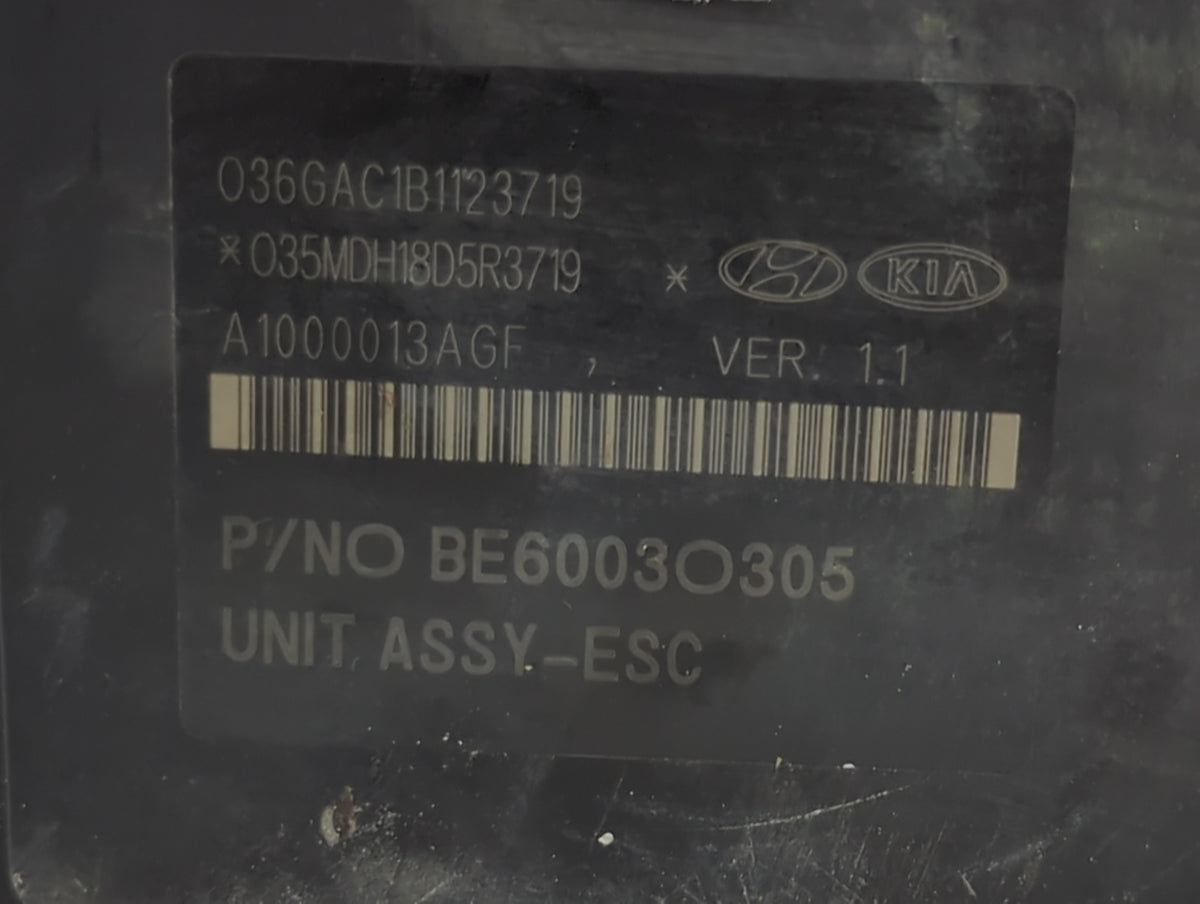 2014-2016 Kia Sportage Anti-Lock Brake ABS Pump Module Actuator OEM P/N:BE60030305 A1000013AGF Fits Fits 2014 2015 2016 OEM
