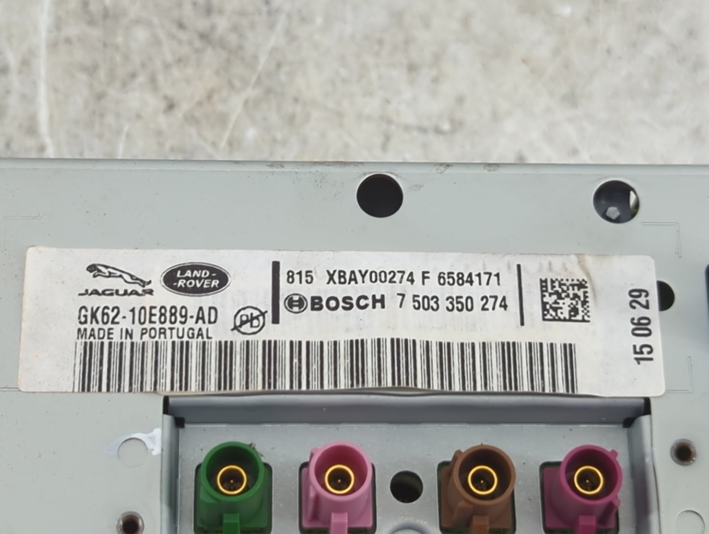 2015 Land Rover Range Rover Radio AM FM Cd Player Receiver Replacement P/N:GK62-10E889-AD 7503350274, XBAY00274 Fits OEM Use