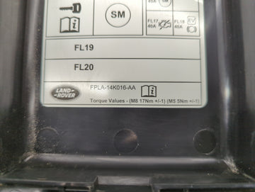 2015 Land Rover Range Rover Sport Fusebox Fuse Box Panel Relay Module P/N:FP6A-14K016-AA Fits OEM Used Auto Parts