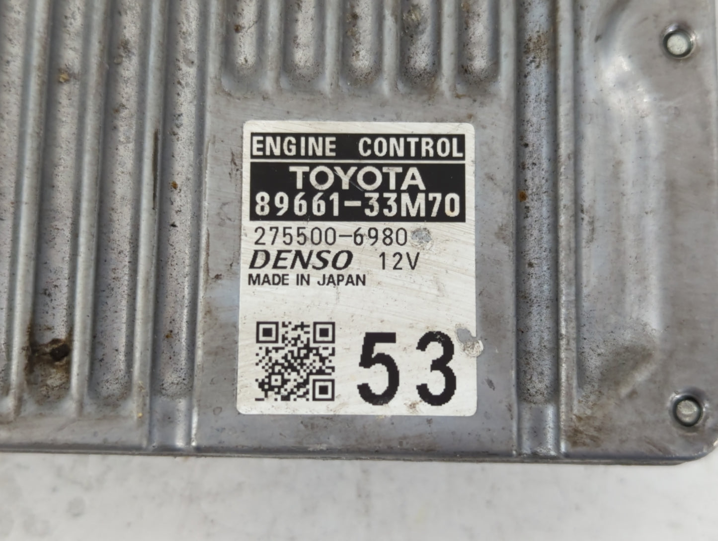 2015 Lexus Es350 PCM Engine Control Computer ECU ECM PCU OEM P/N:89661-33M70 Fits OEM Used Auto Parts - Oemusedautoparts1.co