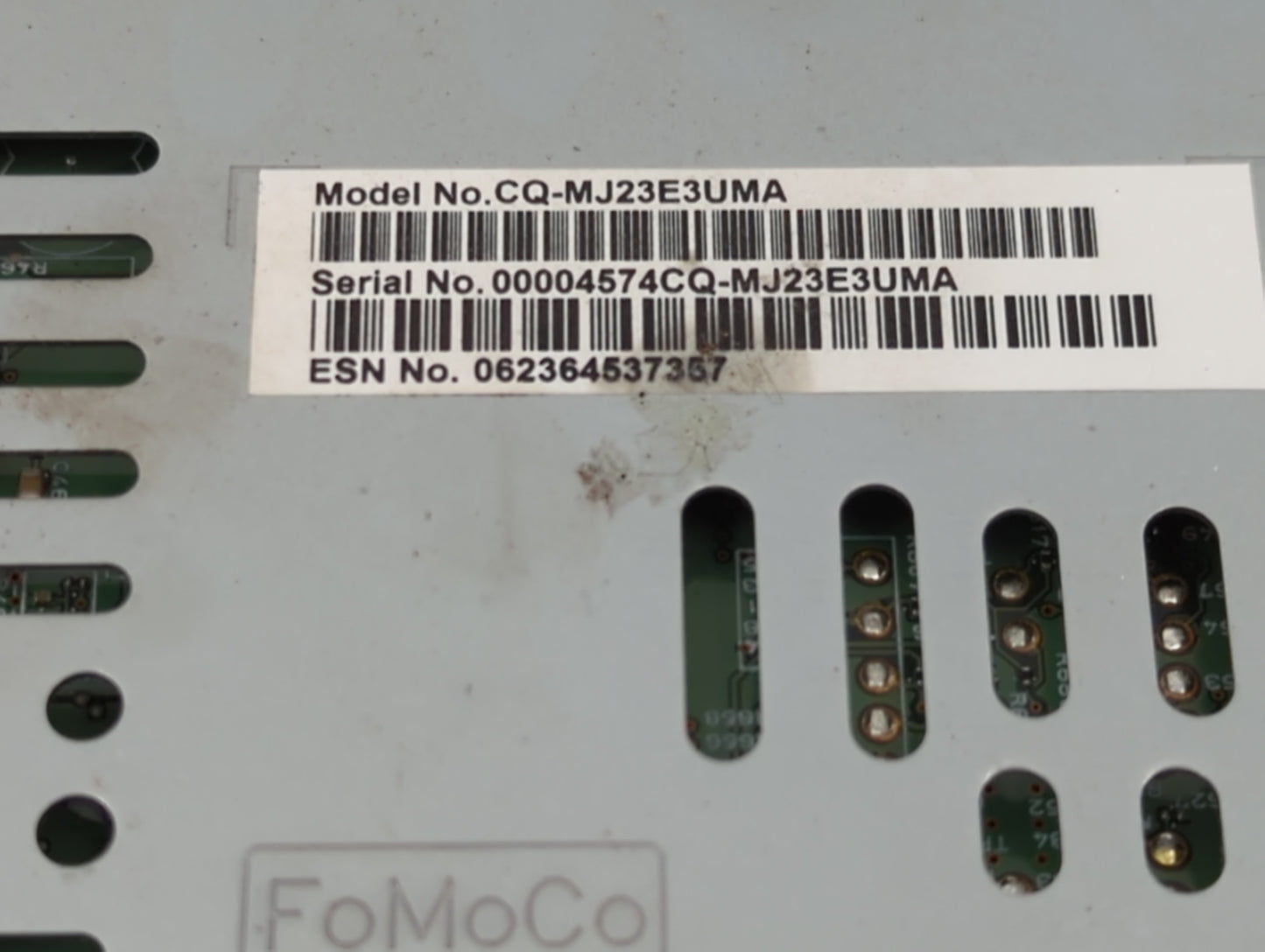 2015 Lincoln Mkc Radio AM FM Cd Player Receiver Replacement P/N:EJ7T-19C107-AG Fits OEM Used Auto Parts - Oemusedautoparts1.