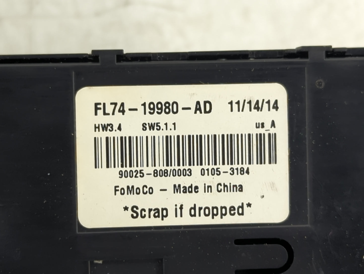 2015-2016 Lincoln Navigator Climate Control Module Temperature AC/Heater Replacement P/N:FL74-19980-AD Fits Fits 2015 2016 O