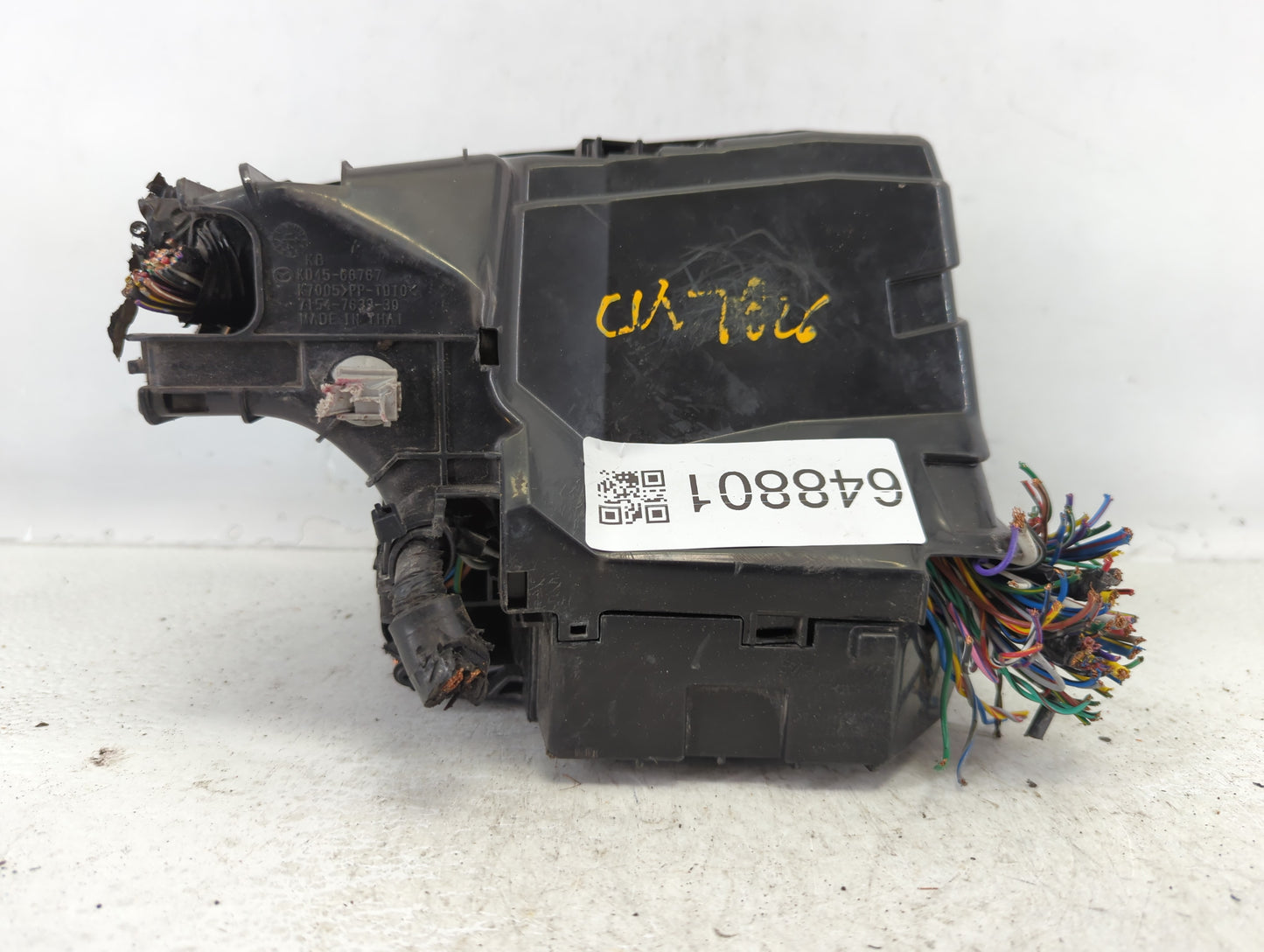 2014-2016 Mazda 6 Fusebox Fuse Box Panel Relay Module P/N:KD45 66760 K7005 Fits Fits 2014 2015 2016 OEM Used Auto Parts - Oe