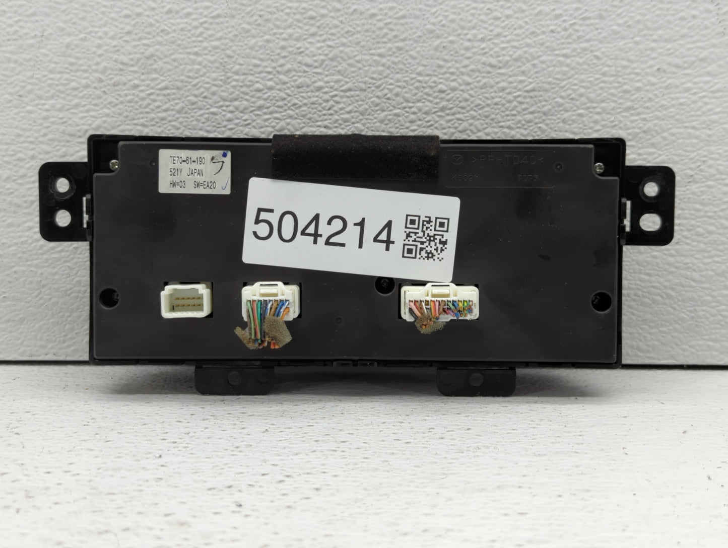 2010-2015 Mazda Cx-9 Climate Control Module Temperature AC/Heater Replacement P/N:TE70-61-190 Fits OEM Used Auto Parts - Oem