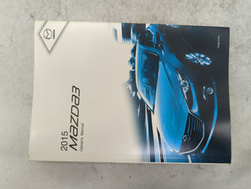 2015 Mazda Mazda3 Owners Manual Book Guide P/N:8DX6-EA-14F 9999-95-038C-15 OEM Used Auto Parts