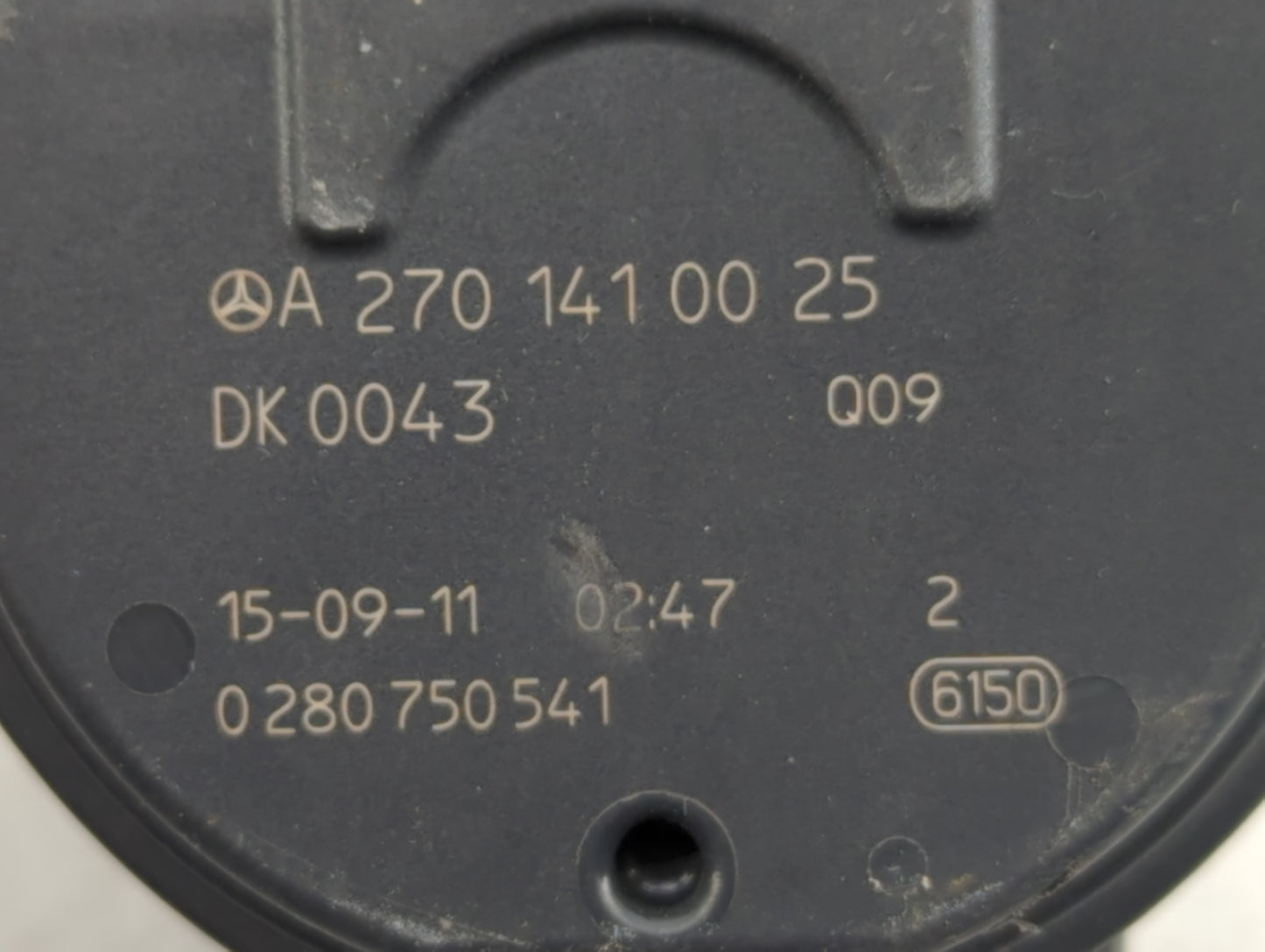 2015-2018 Mercedes-Benz C300 Throttle Body P/N:A 280 750 541 A 270 141 00 25 Fits OEM Used Auto Parts - Oemusedautoparts1.co