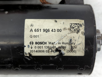2015 Mercedes-Benz Ml250 Car Starter Motor Solenoid OEM P/N:A 651 906 43 00 Fits OEM Used Auto Parts