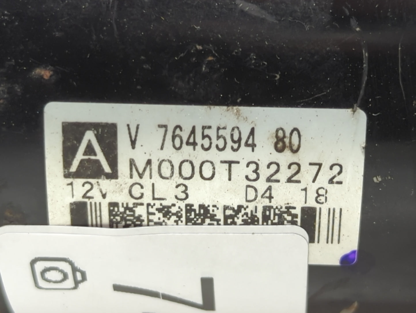 2008-2016 Mini Cooper Car Starter Motor Solenoid OEM P/N:M000T32272 7645594 80 Fits OEM Used Auto Parts - Oemusedautoparts1.