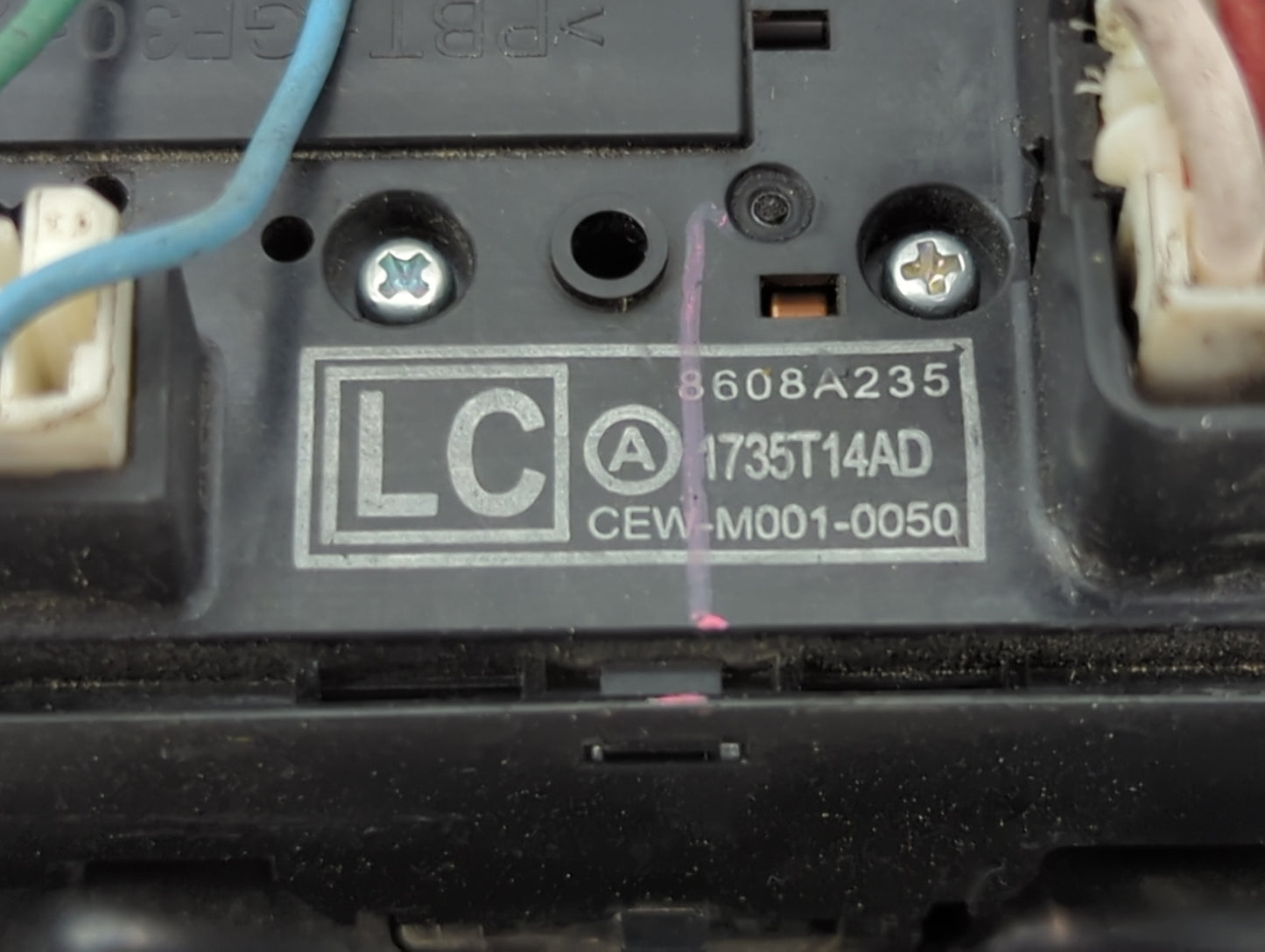 2014 Mitsubishi Mirage Master Power Window Switch Replacement Driver Side Left P/N:8608A235 Fits OEM Used Auto Parts - Oemus