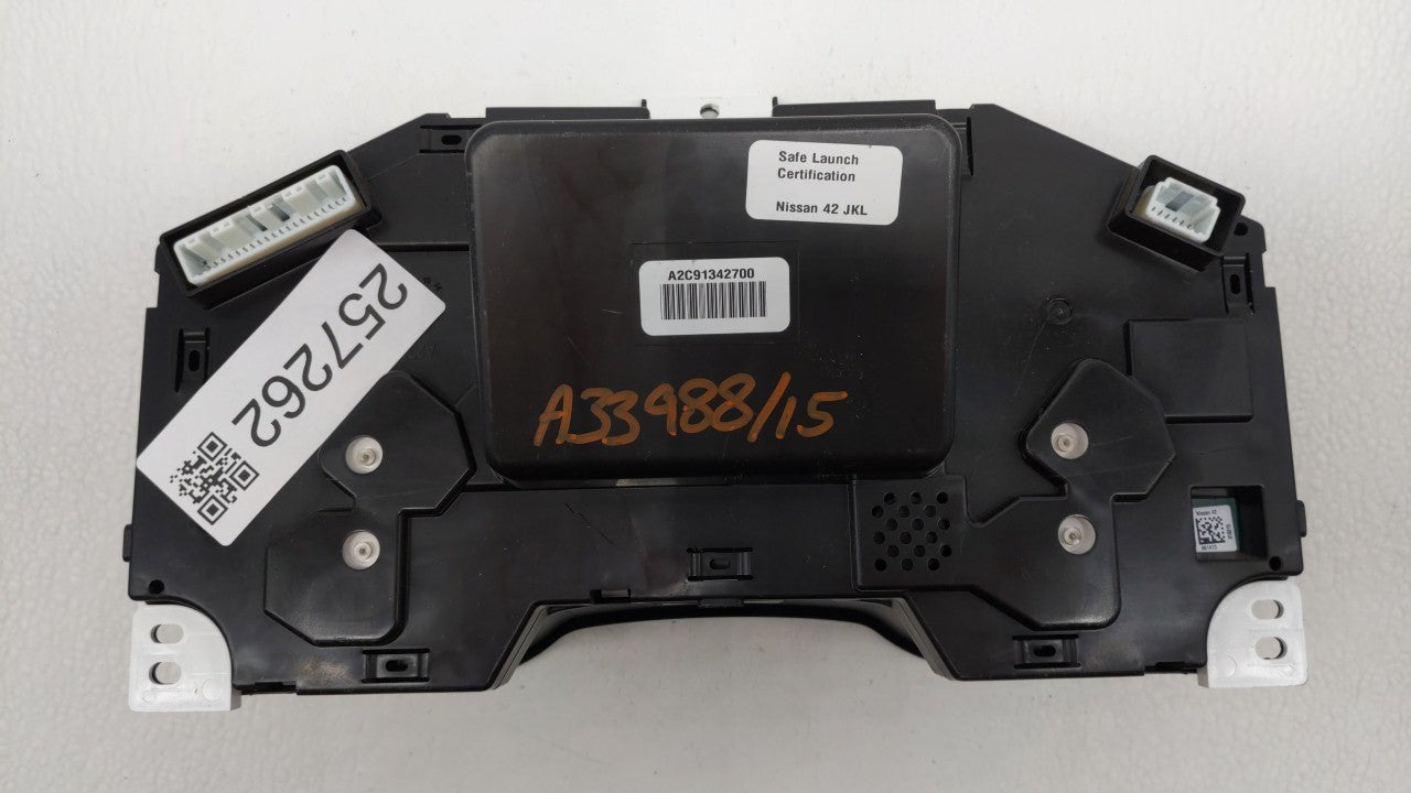 2015 Nissan Altima Instrument Cluster Speedometer Gauges P/N:24810 9HP0A B4 24810 9HP0A Fits OEM Used Auto Parts - Oemusedau