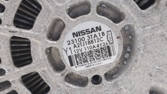 2013-2017 Nissan Altima Alternator Replacement Generator Charging Assembly Engine OEM P/N:23100 3TA1A 23100 3TA1B Fits OEM Used Auto Parts