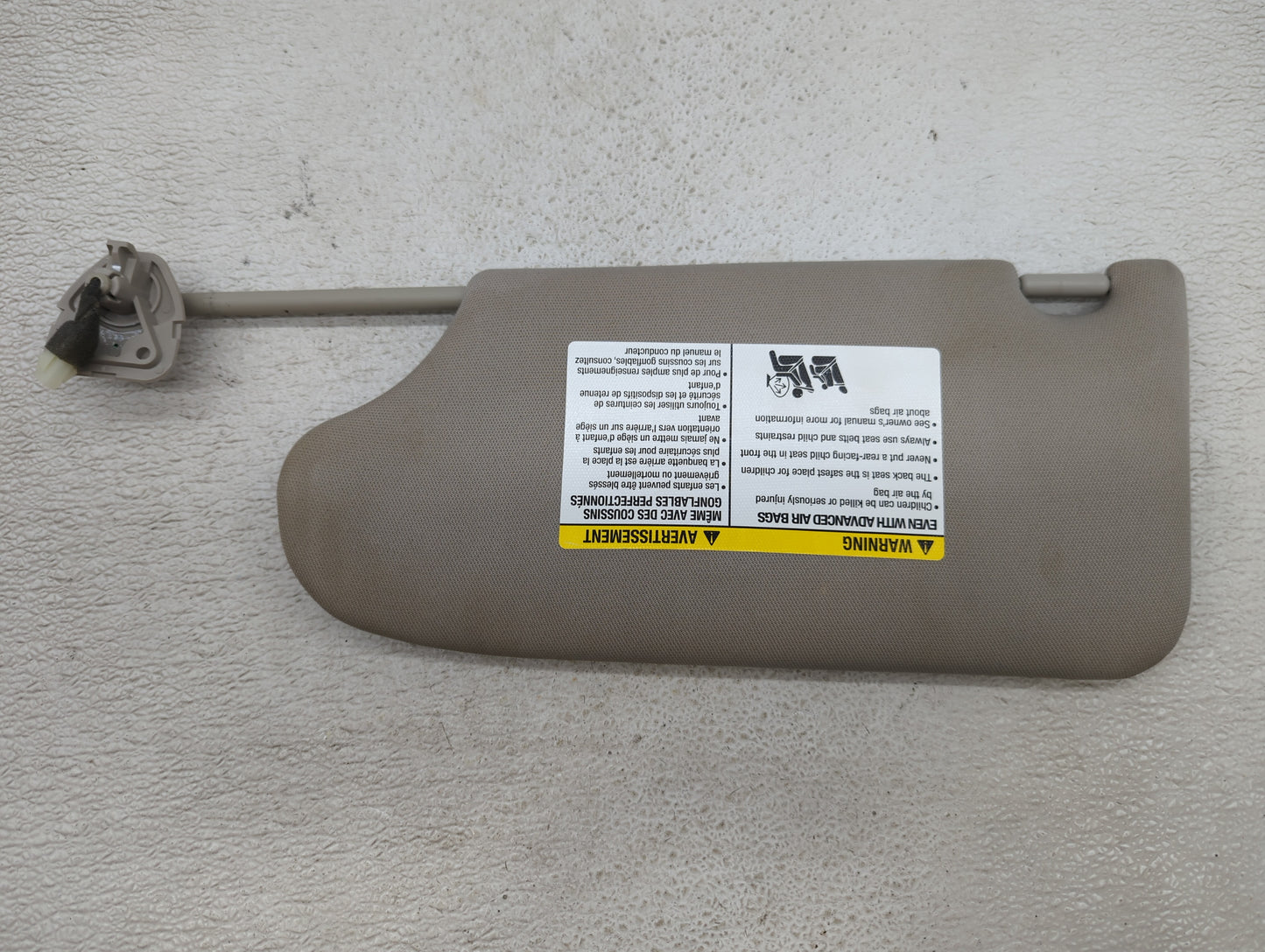 2013-2017 Nissan Altima Sun Visor Shade Replacement Passenger Right Mirror Fits Fits 2013 2014 2015 2016 2017 OEM Used Auto