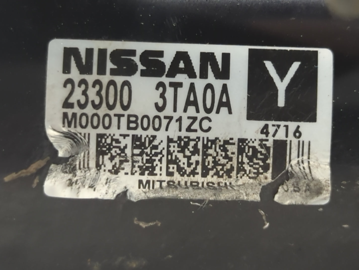 2013-2018 Nissan Altima Car Starter Motor Solenoid OEM P/N:M000TB0071ZC 23300 3TA0A Fits Fits 2013 2014 2015 2016 2017 2018