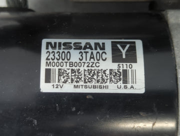 2013-2018 Nissan Altima Car Starter Motor Solenoid OEM P/N:M000TB0072ZC 23300 3TA0C Fits Fits 2013 2014 2015 2016 2017 2018 OEM Used Auto Parts