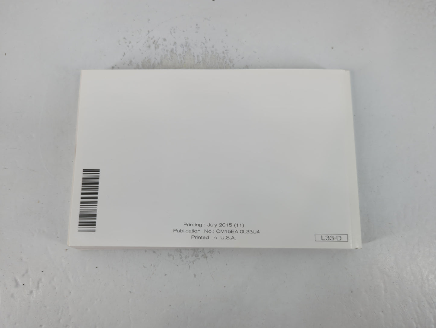 2015 Nissan Altima Owners Manual Book Guide P/N:OM15EA OL33U4 OEM Used Auto Parts - Oemusedautoparts1.com