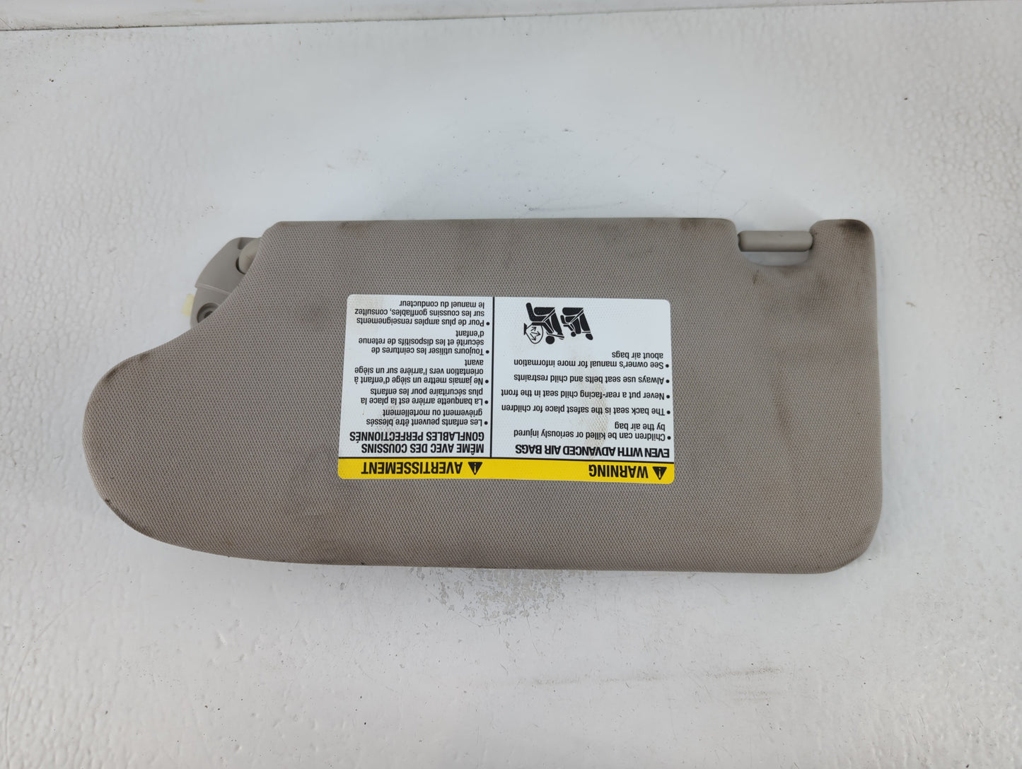 2013-2017 Nissan Altima Sun Visor Shade Replacement Passenger Right Mirror Fits Fits 2013 2014 2015 2016 2017 OEM Used Auto