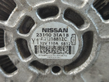 2013-2017 Nissan Altima Alternator Replacement Generator Charging Assembly Engine OEM P/N:23100 3TA1B Fits OEM Used Auto Parts