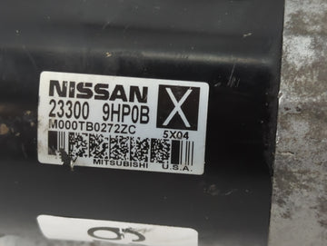 2015-2022 Nissan Murano Car Starter Motor Solenoid OEM P/N:M000TB02727C 23300 9HP0B Fits OEM Used Auto Parts
