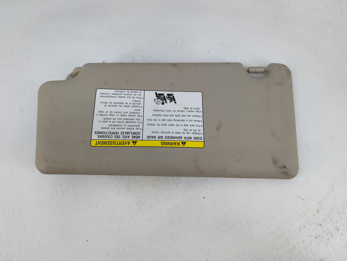 2014-2017 Nissan Rogue Sun Visor Shade Replacement Passenger Right Mirror Fits Fits 2014 2015 2016 2017 OEM Used Auto Parts